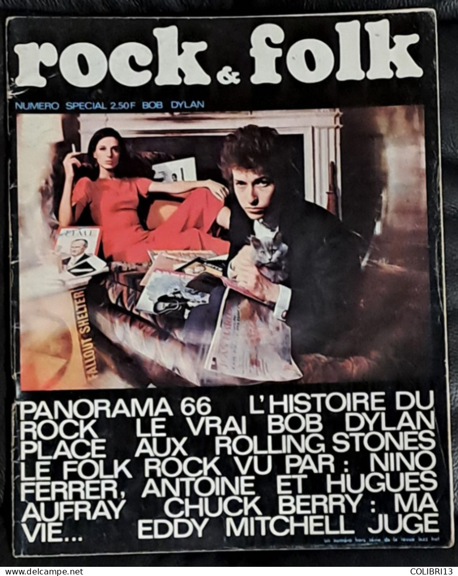 ROCK & ET  FOLK N°00 RARISSIME JAZZ HOT Aout 1966  68 Pages  CHUCK ANTOINE NINO Ferrer STONES Dessin De CABU SINE - Musique