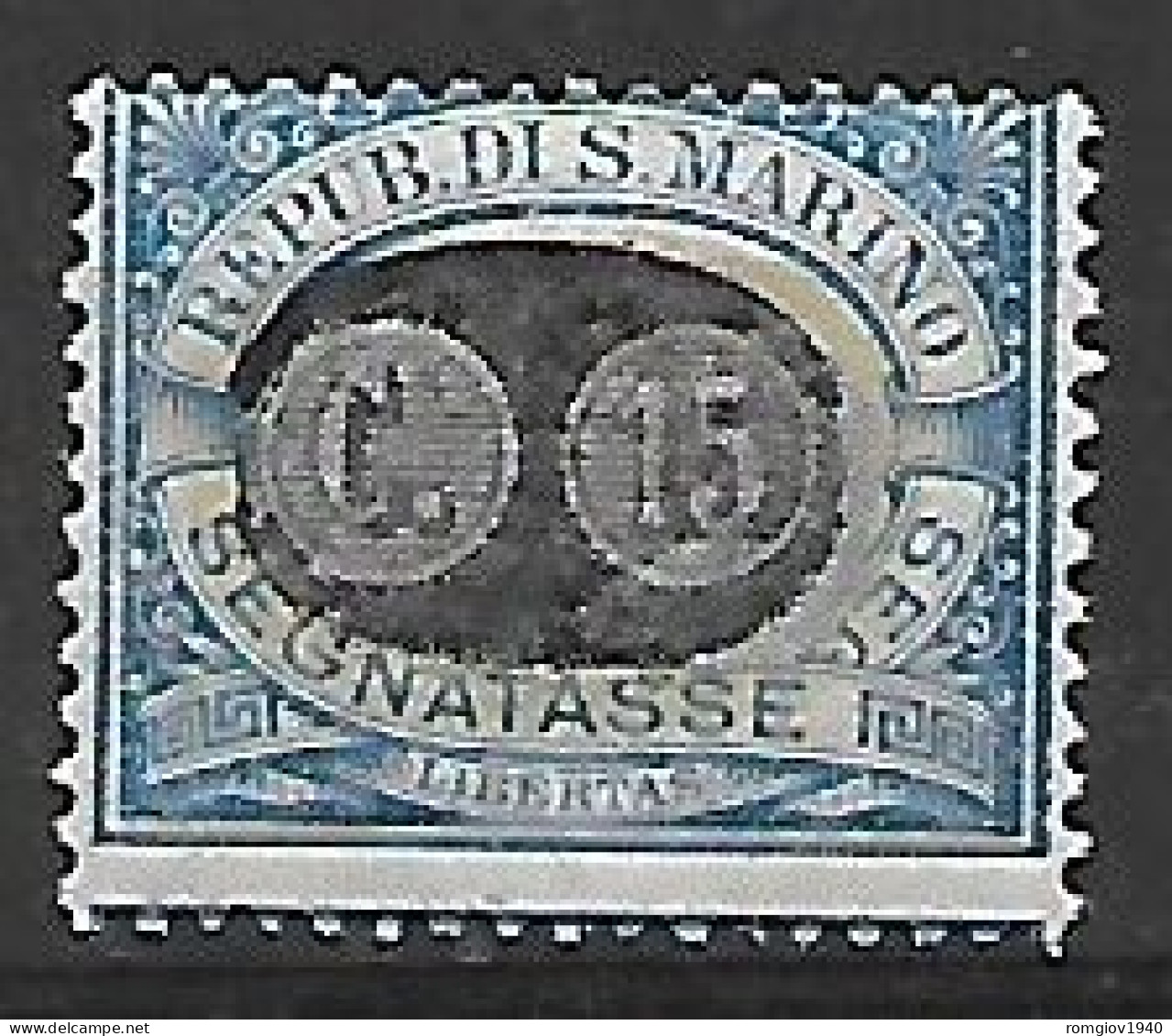 SAN MARINO  1931  SEGNATASSE DEL 1925 SOPRASTAMPATI SASS. 34   MLH VF - Strafport