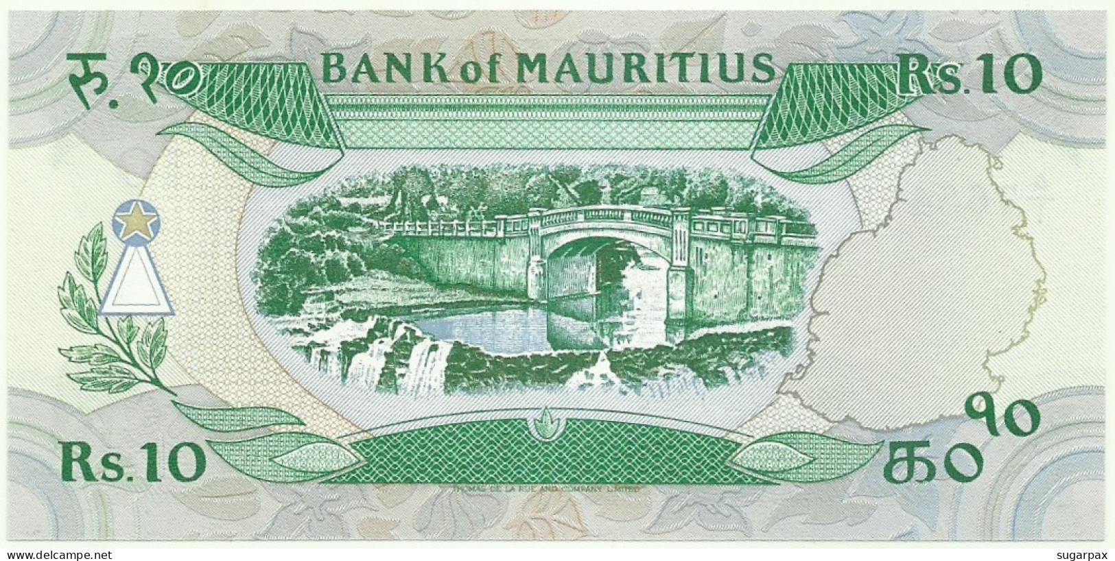 MAURITIUS - 10 RUPEES - ND ( 1985 ) - Pick 35.a - Unc. - Sign. 5 - Serie A/1 - Mauritius