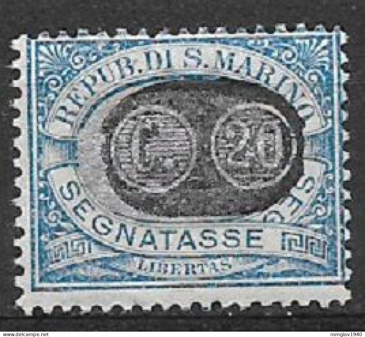 SAN MARINO  1931  SEGNATASSE DEL 1925 SOPRASTAMPATI SASS. 36 MNH XF - Strafport