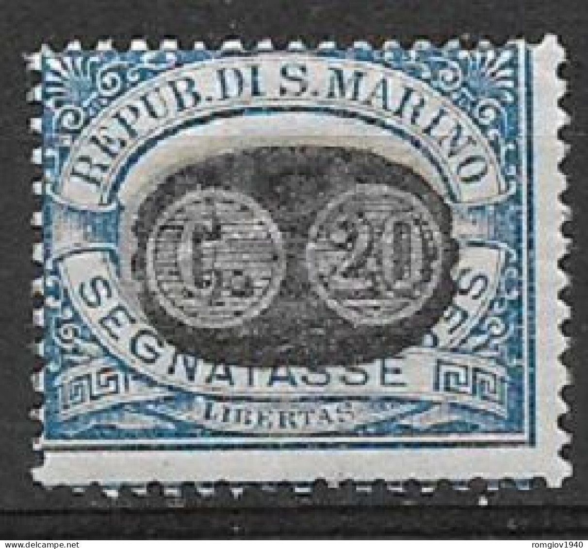 SAN MARINO  1931  SEGNATASSE DEL 1925 SOPRASTAMPATI SASS. 37 MNH XF - Portomarken