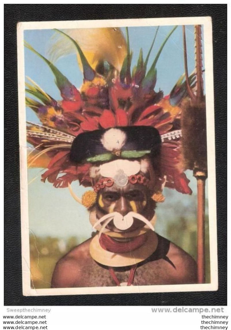 Papua New Guinea Ceremonial Headdress Of LULUAI From NEW GUINEA HIGHLANDS - Papouasie-Nouvelle-Guinée