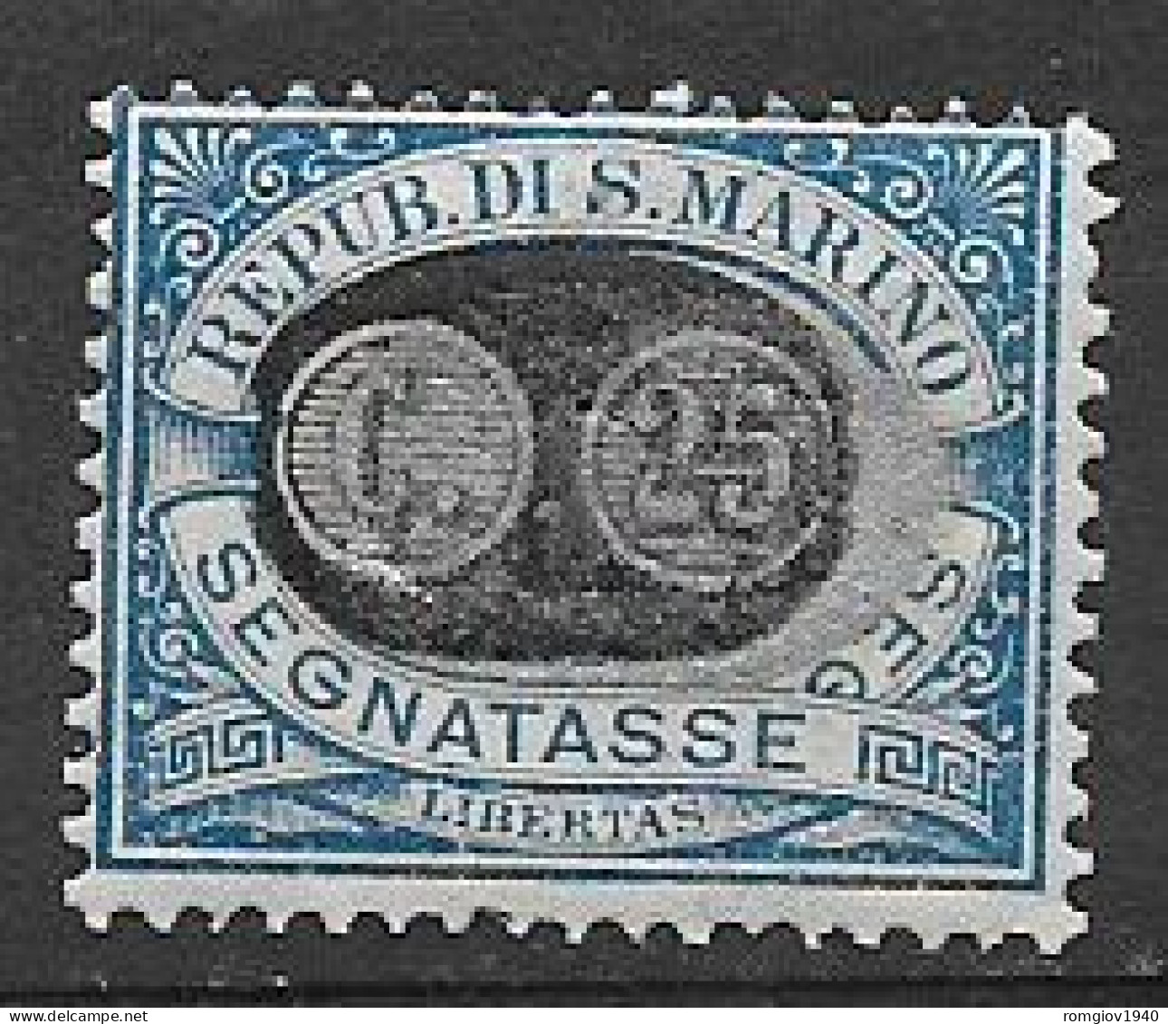 SAN MARINO  1931  SEGNATASSE DEL 1925 SOPRASTAMPATI SASS. 39  MNH XF - Portomarken