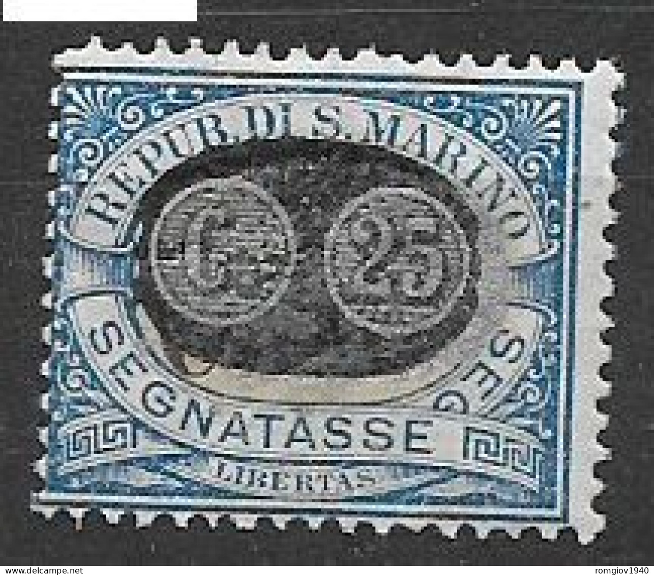 SAN MARINO  1931  SEGNATASSE DEL 1925 SOPRASTAMPATI SASS. 40  MNH XF - Impuestos