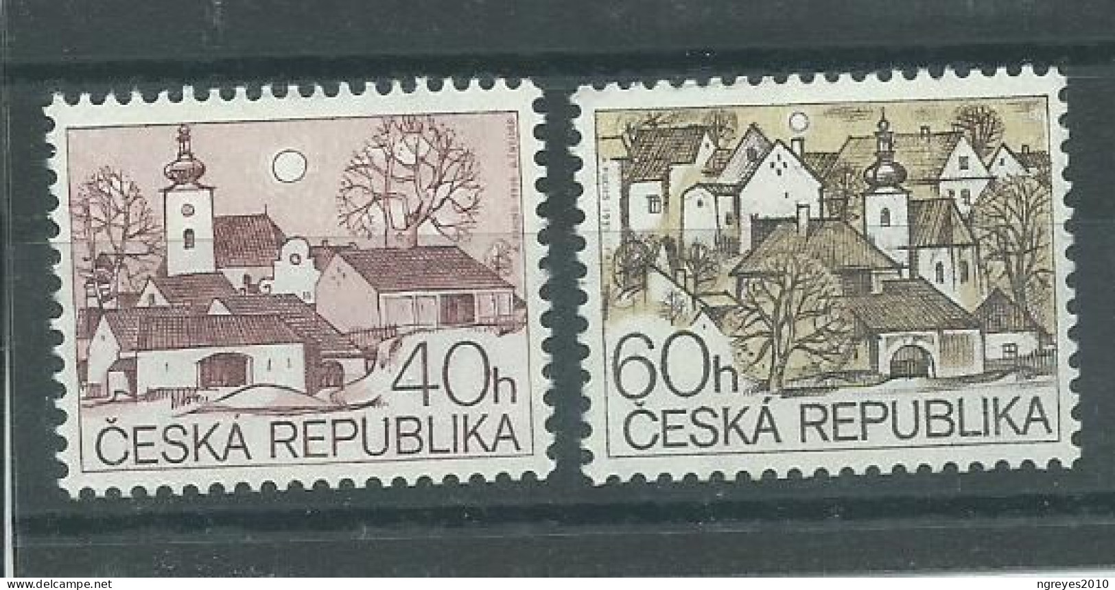 230044529  REPUBLICA CHECA  YVERT  Nº70/71  **/MNH - Unused Stamps