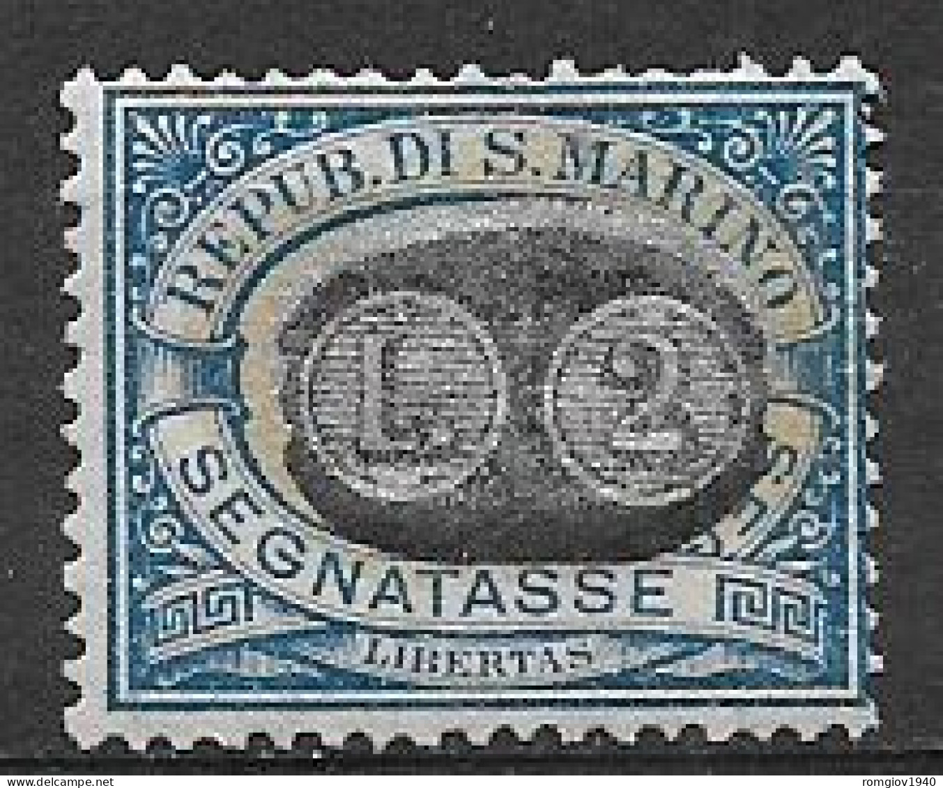 SAN MARINO  1931  SEGNATASSE DEL 1925 SOPRASTAMPATI SASS. 43  MLH VF - Postage Due