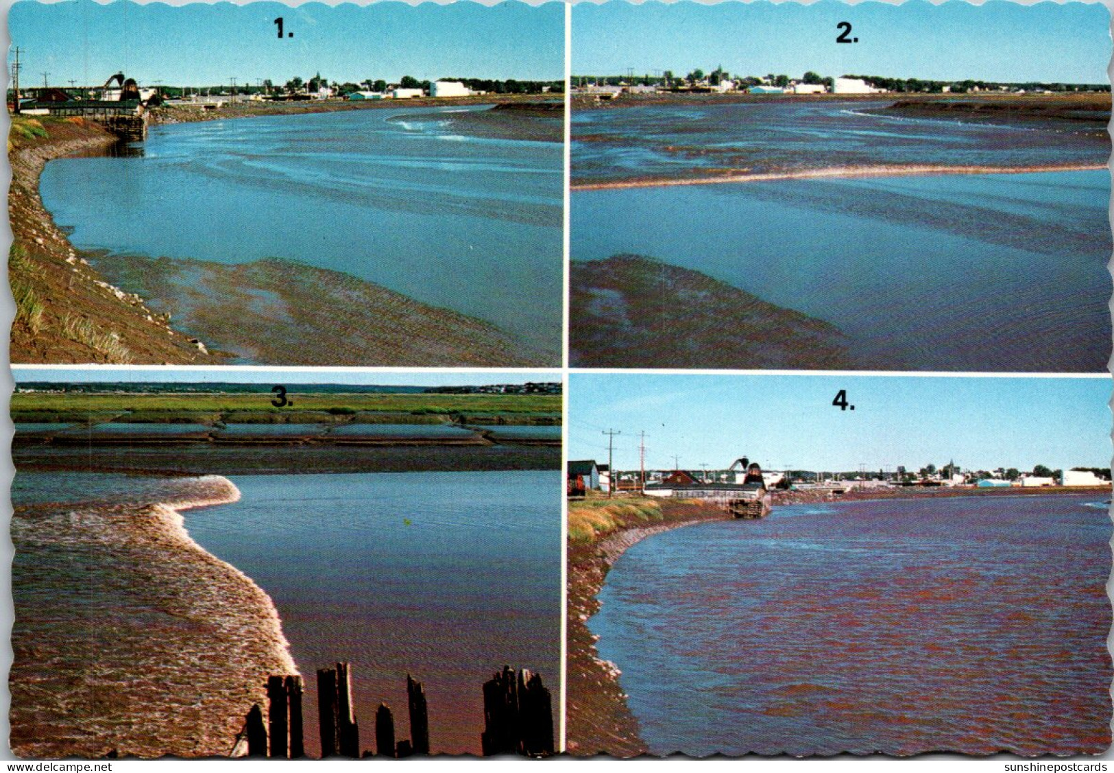 Canada New Brunswick The Tidal Bore Multi View - Autres & Non Classés