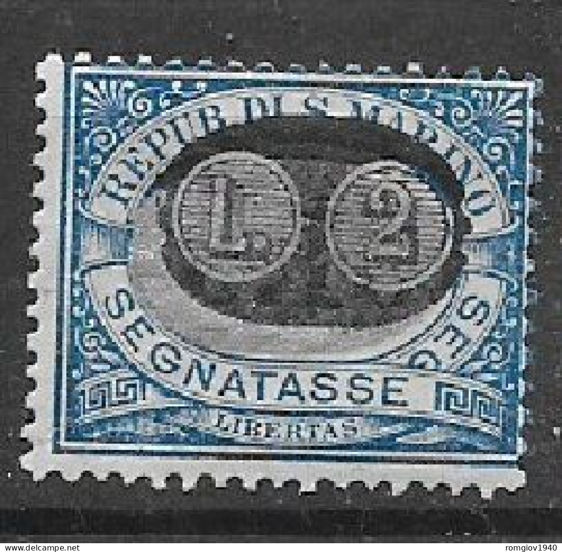 SAN MARINO  1931  SEGNATASSE DEL 1925 SOPRASTAMPATI SASS. 45 MNH XF - Timbres-taxe