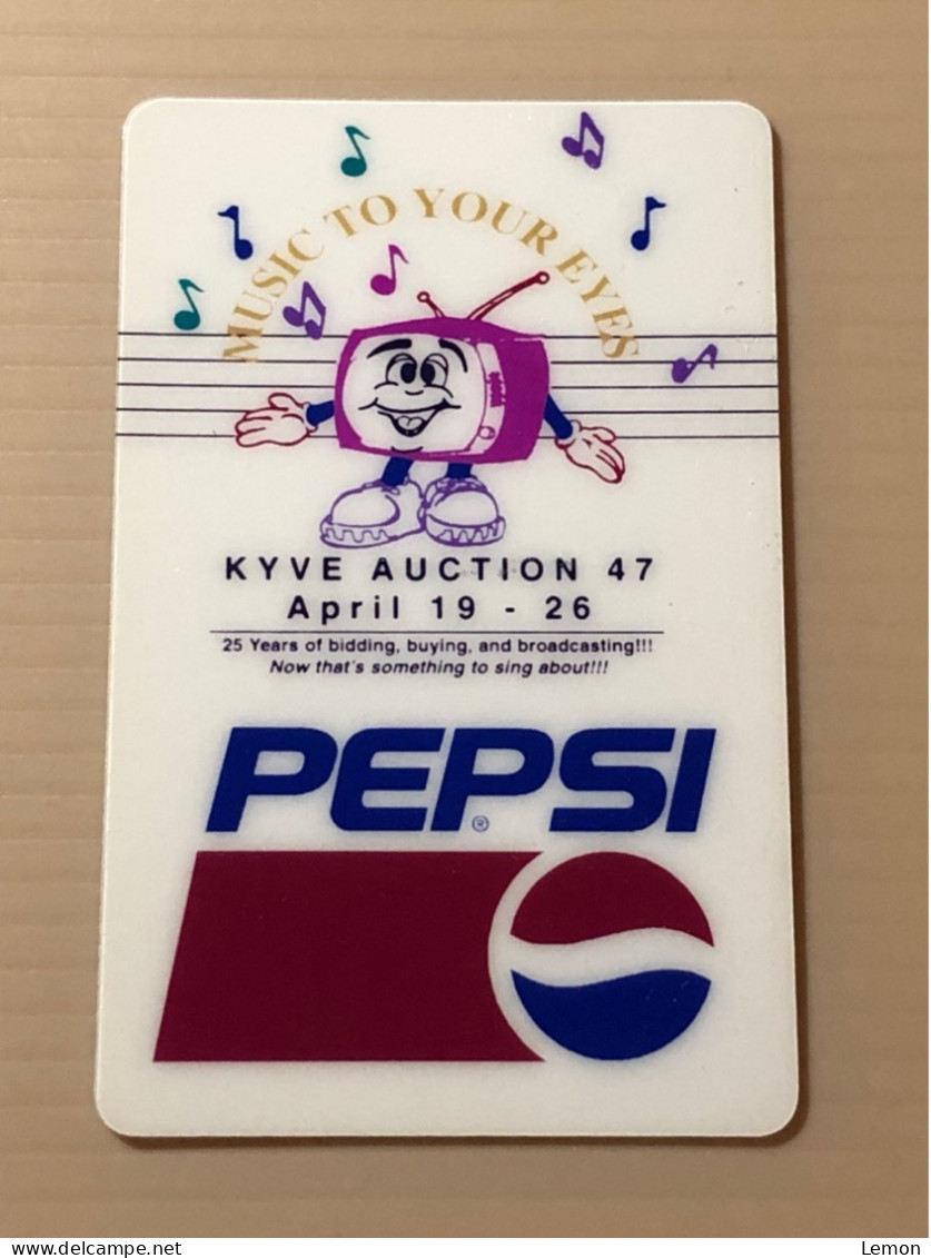 Mint USA UNITED STATES America Prepaid Telecard Phonecard, KYVE AUCTION 47 PEPSI SAMPLE CARD, Set Of 1 Mint Card - Sammlungen