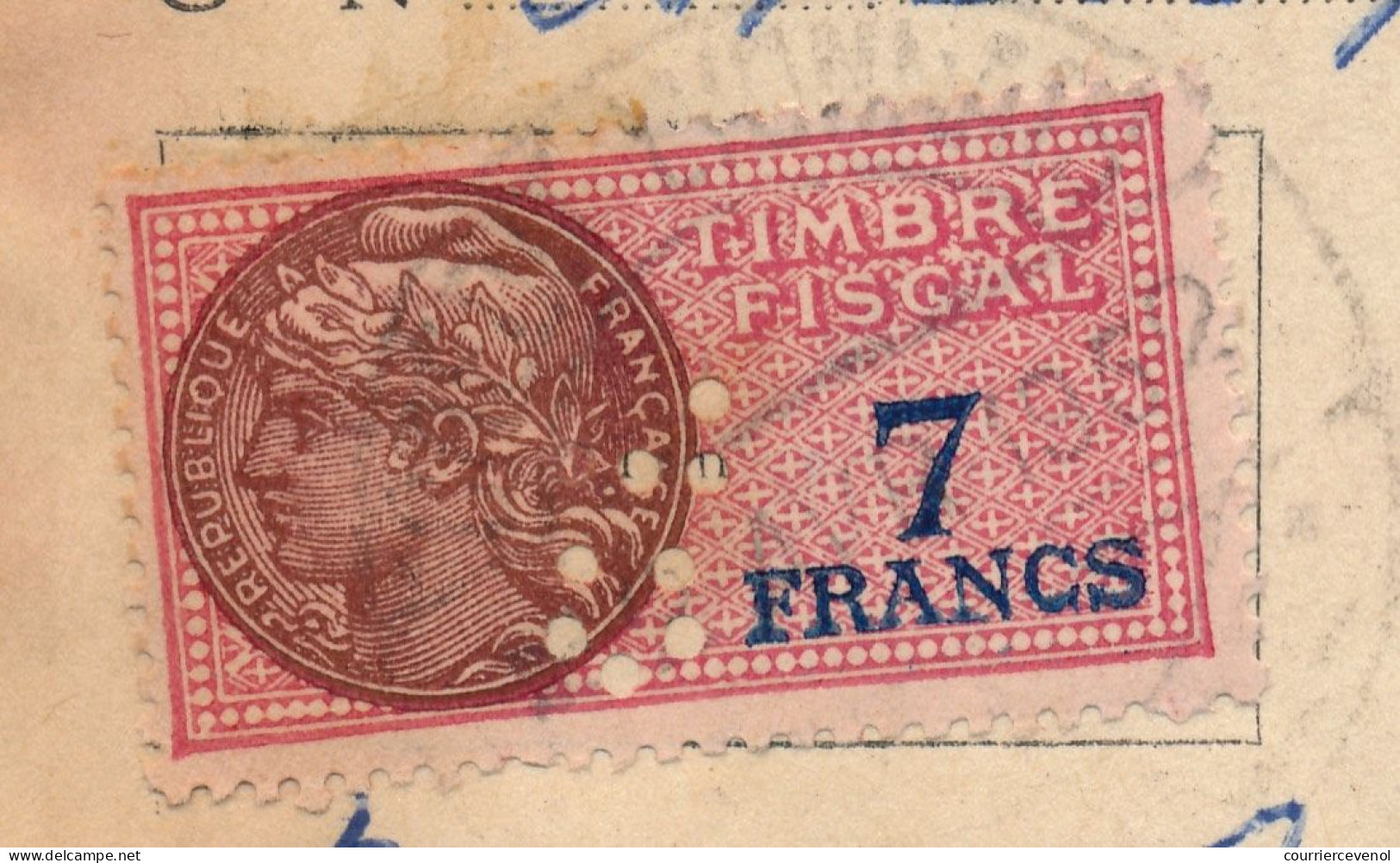 FRANCE - Crédit Lyonnais - 3 Reçus - Fiscaux Perforés C.L. 7F Daussy / 7F + 1F Non Perf - 8F - Lettres & Documents