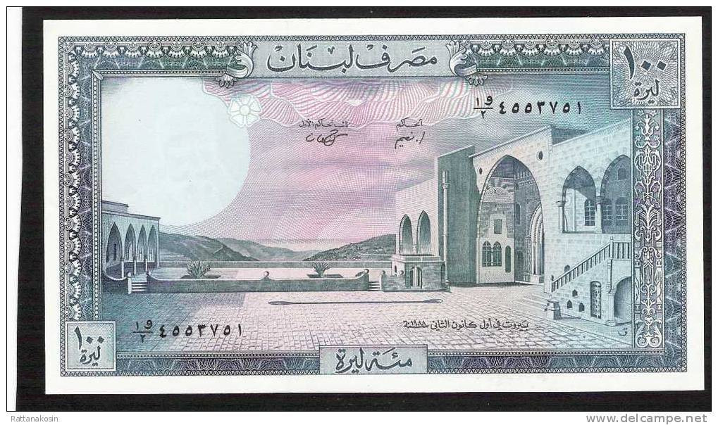 LEBANON P66d 100  LIVRES    1988   UNC. - Liban