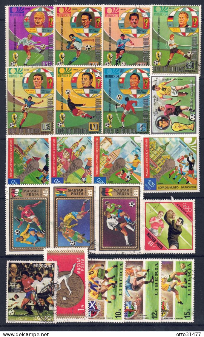Motivzusammenstellung - Fußball - Used Stamps