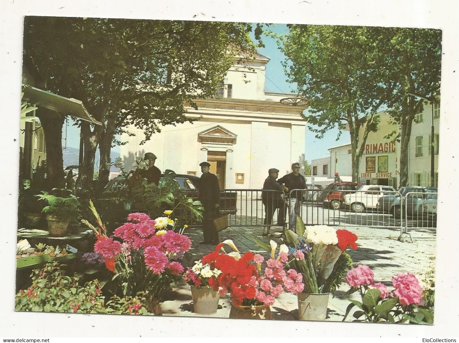 Cp, 83, LA CRAU, La Place De L'église, écrite, Ed. Gai Soleil, Automobiles, Commerce - La Crau