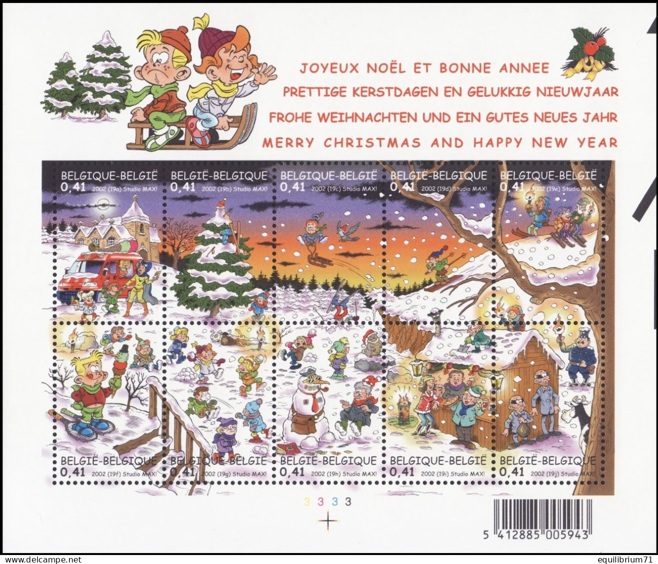 BL98**(3101/3110) - Noël Et Nouvel An /Kerstmis En Nieuwjaar / Weihnachten Und Neujahr / Christmas And New Year - 2002 - Philabédés (comics)