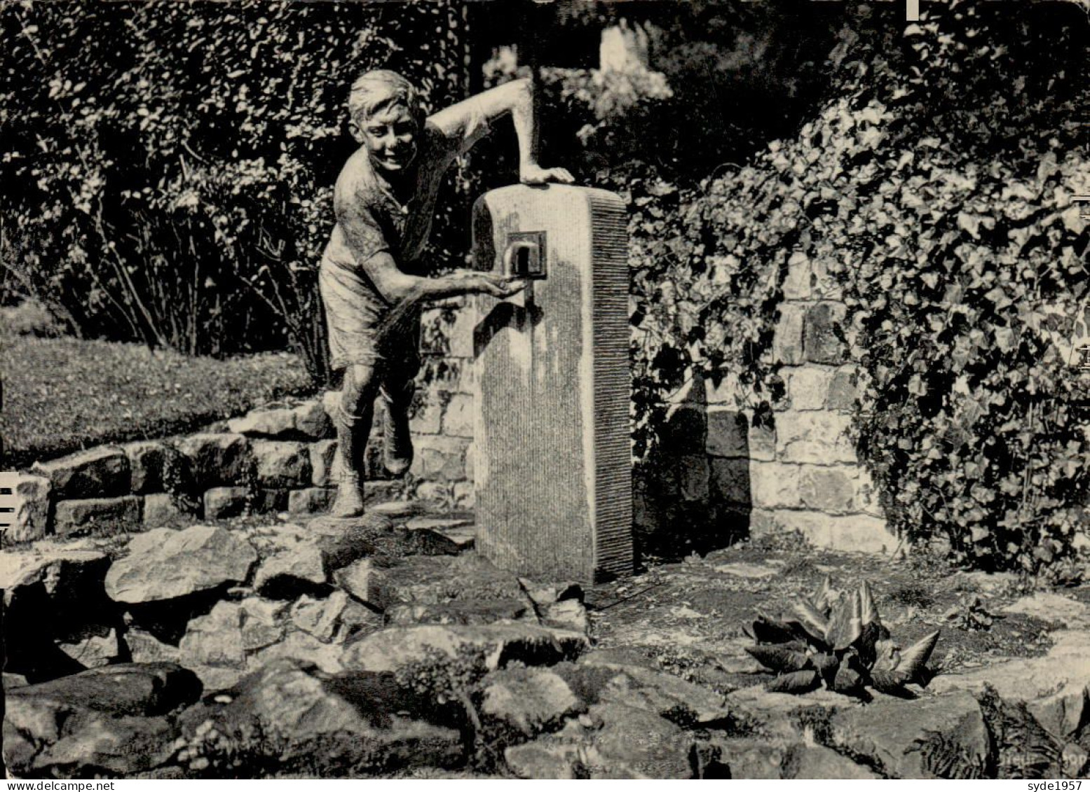Mons - Jardin Du Mayeur - Fontaine Du ROPIEUR (sculpteur Léon Gobert) - Mons