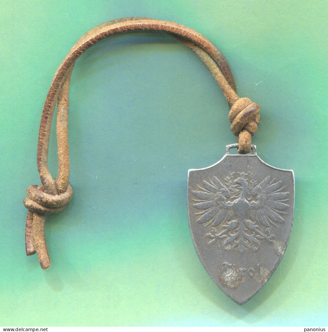 Alpinism Mountaineering - ULLR Tirol Austria, Old Schutzpatron Talismann Pendant, Vintage Pin Badge Abzeichen - Alpinisme