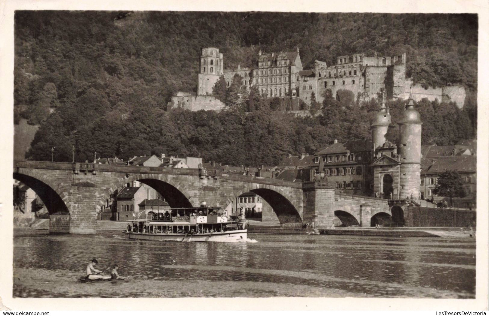 ALLEMAGNE - Heidelberg - Alte Neckarbrücke U. Schloss - Animé - Carte Postale Ancienne - Heidelberg