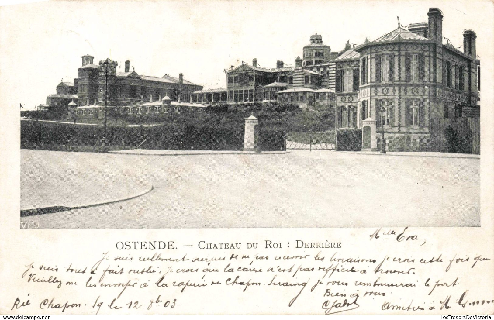 BELGIQUE - Ostende - Chateau Du Roi : Derrière - Carte Postale Ancienne - Oostende