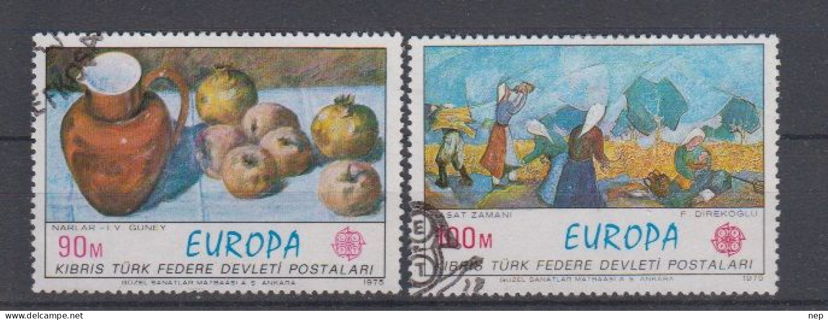 EUROPA - CEPT - Michel - 1975 - TURKS - CYPRUS - Nr 23/24 - Gest/Obl/Us - 1975