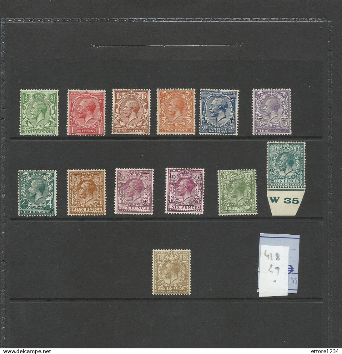 Gran Bretagna 1924/26 Mnh**/* - Ungebraucht