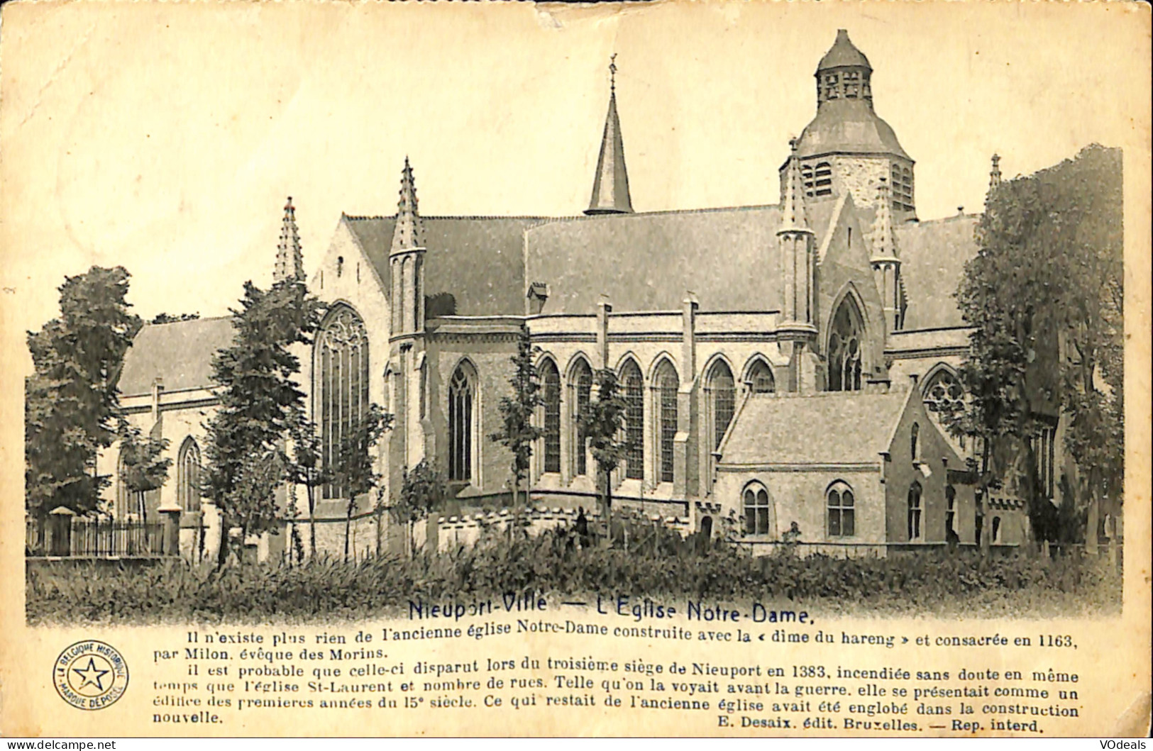 Belgique - Flandre Occidentale - Nieuport - Nieuwpoort - L'Eglise Notre-Dame - Nieuwpoort