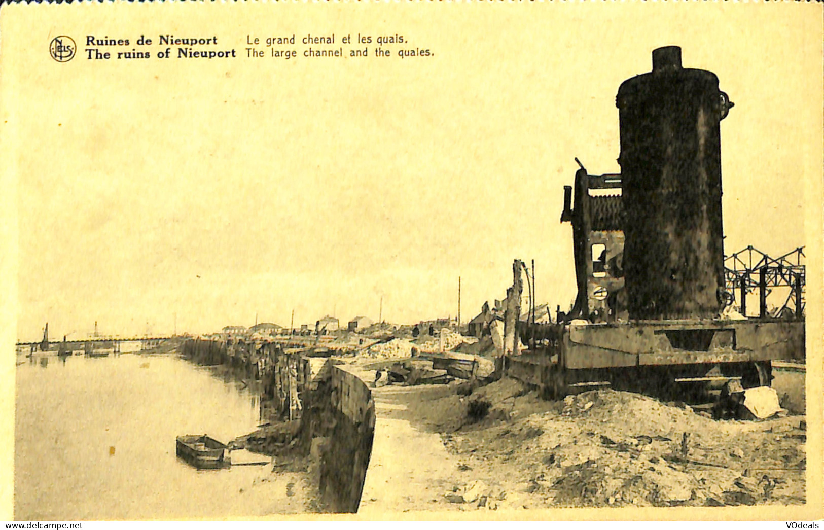 Belgique - Flandre Occidentale - Ruines De Nieuport - Le Grand Chenal Et Les Quais - Nieuwpoort