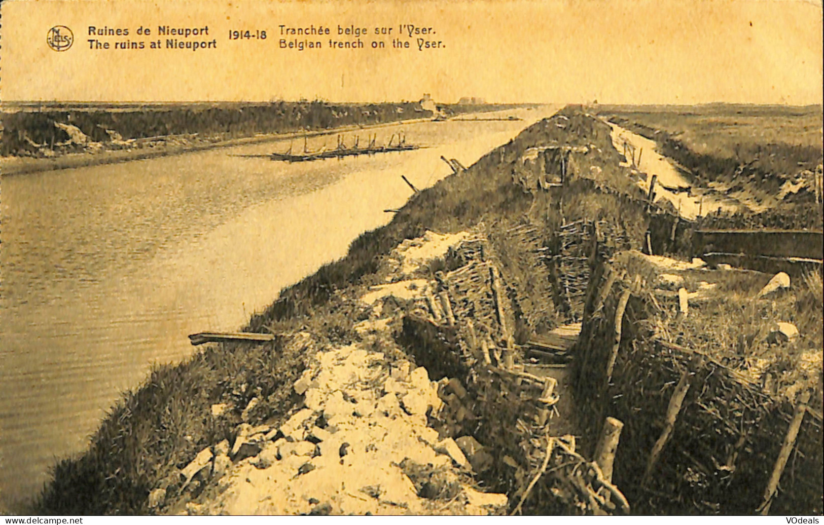 Belgique - Flandre Occidentale - Ruines De Nieuport - Tranchée Belge Sur L'Yser - Nieuwpoort