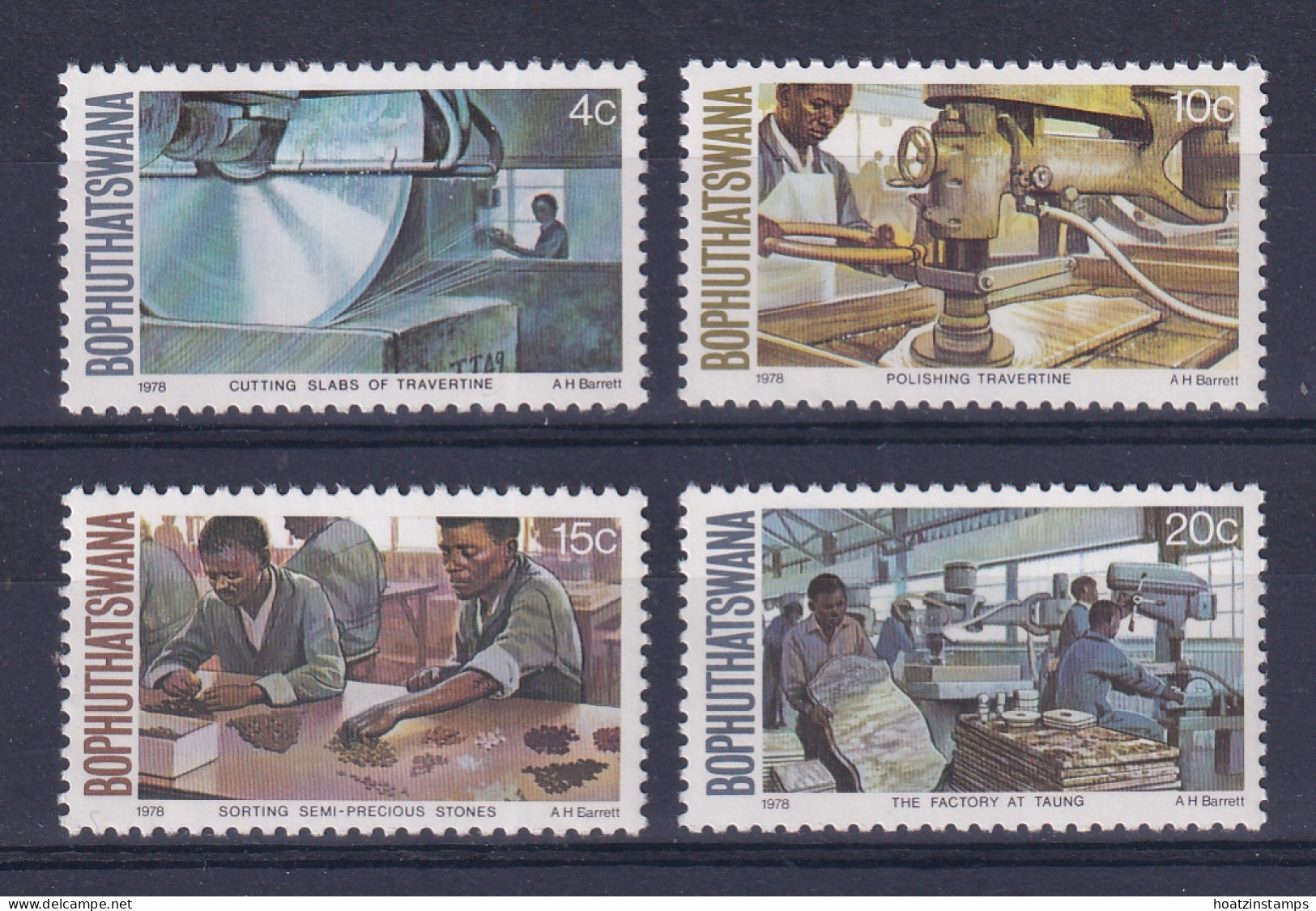 South Africa - Bophuthatswana: 1978   Semi-precious Stones    MNH - Unused Stamps