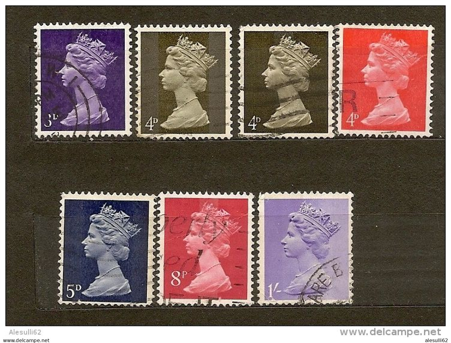 Gran Bretagna Great Britain YT N° 474-475-475a-476-477-480-484 - Anno 1967/1970 - Lot Lotto - Used Stamps