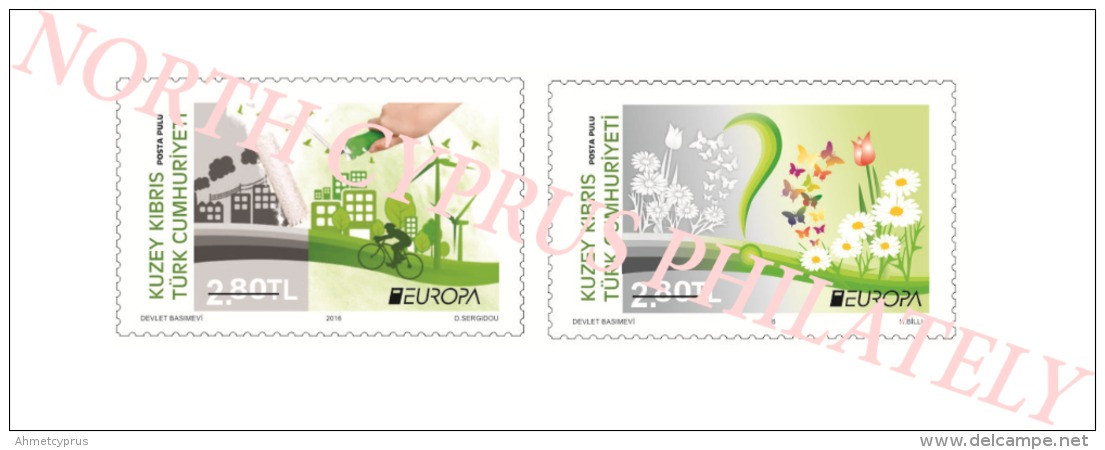 2016 TURKISH CYPRUS ZYPERN CHYPRE CIPRO " Europa ECOLOGY IN EUROPE " MNH - 2016