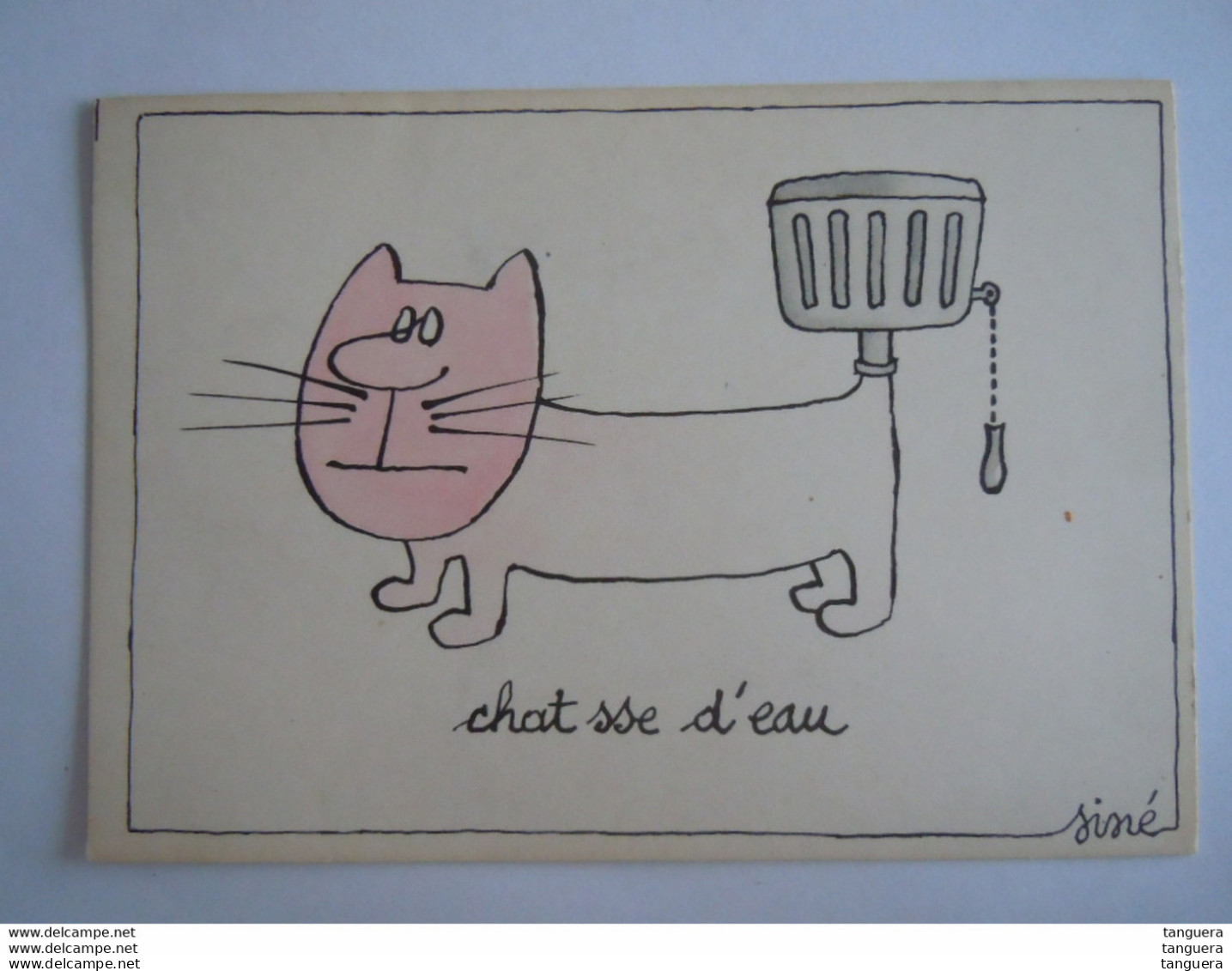 Siné Humor 1979 Chat Sse D'eau Kat CP 335 - Sine