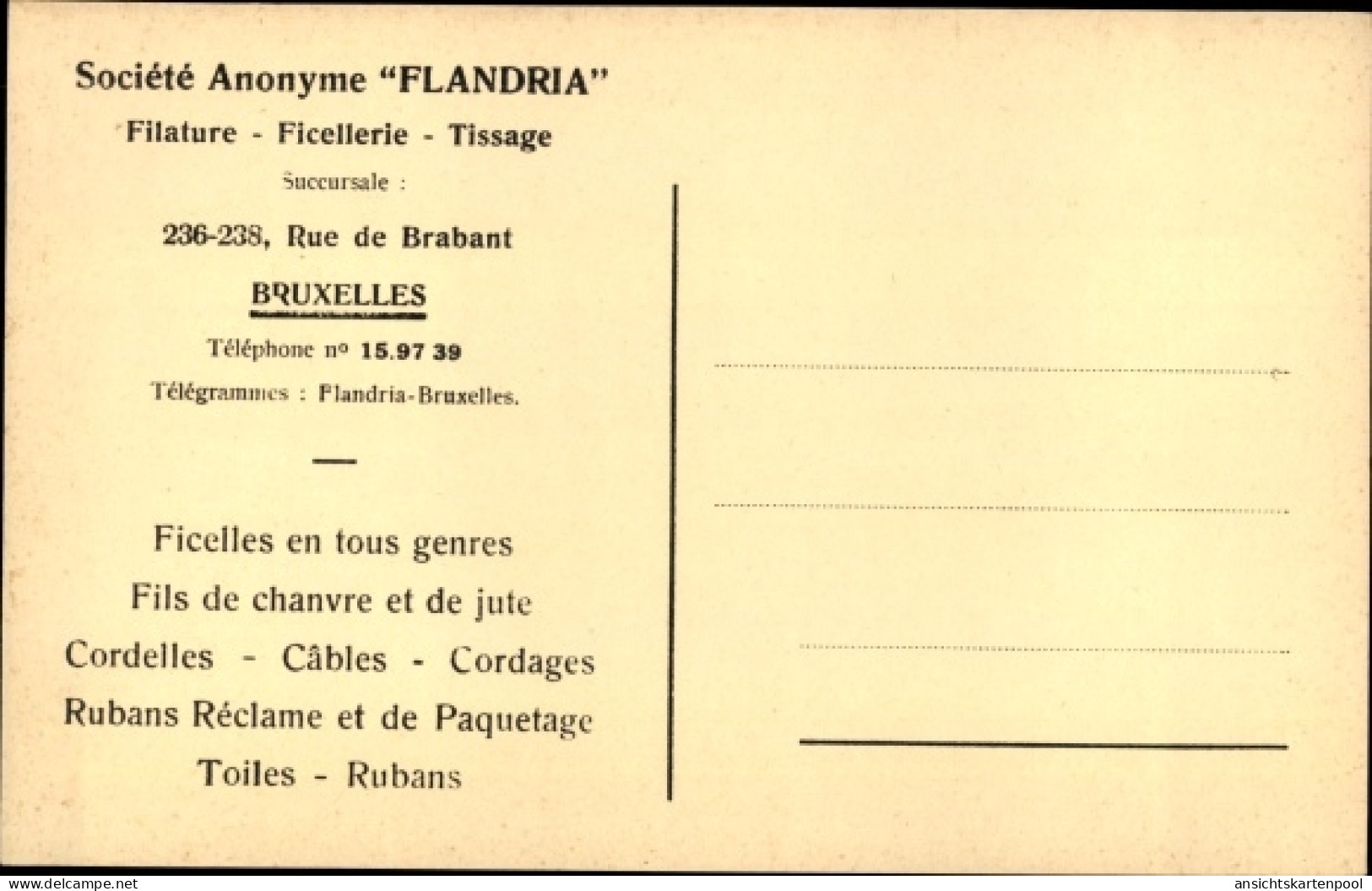 CPA Bruxelles Brüssel, Une Salle De Pelotonneuses, Societe Anonyme Flandria, Arbeiterinnen - Bruxelles-ville