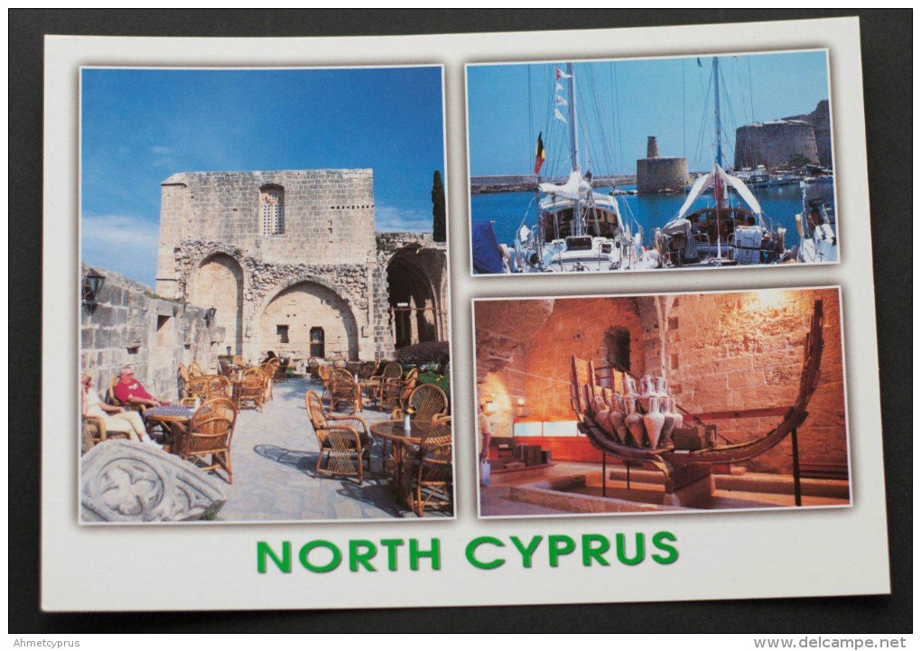 CYPRUS ZYPERN CHYPRE CIPRO "KYRENIA CASTLE AND RUINED SHIP" POSTCARD  New - Unused - Chypre