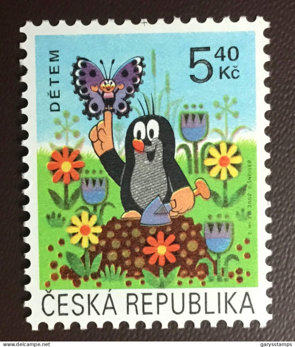 Czech Republic 2002 Children’s Day Flowers Butterflies MNH - Nuevos