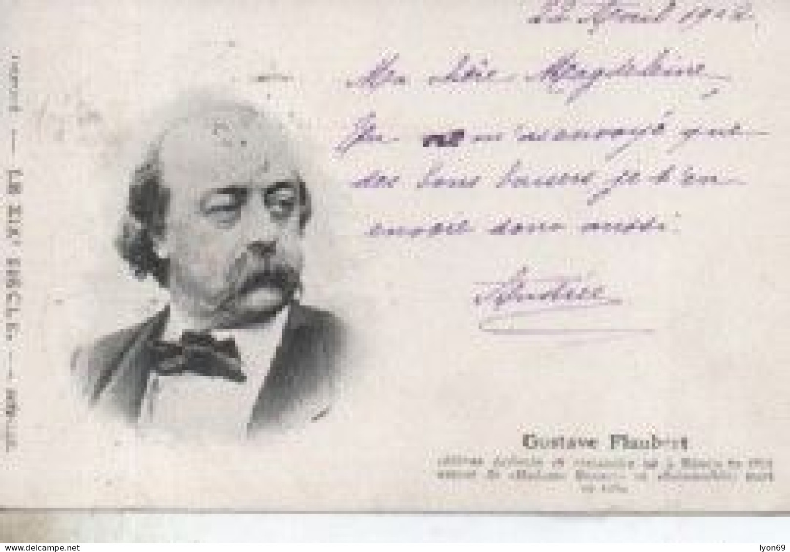 GUSTAVE  FLAUBERT  AGE D OR - Ecrivains