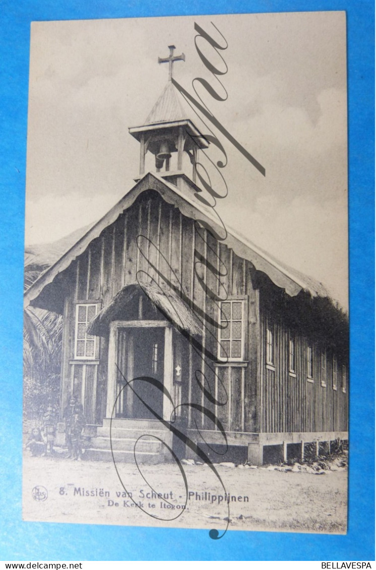 Philipijnen Mission Belge Scheut Kerk Eglise ITOGON Christening - Missions