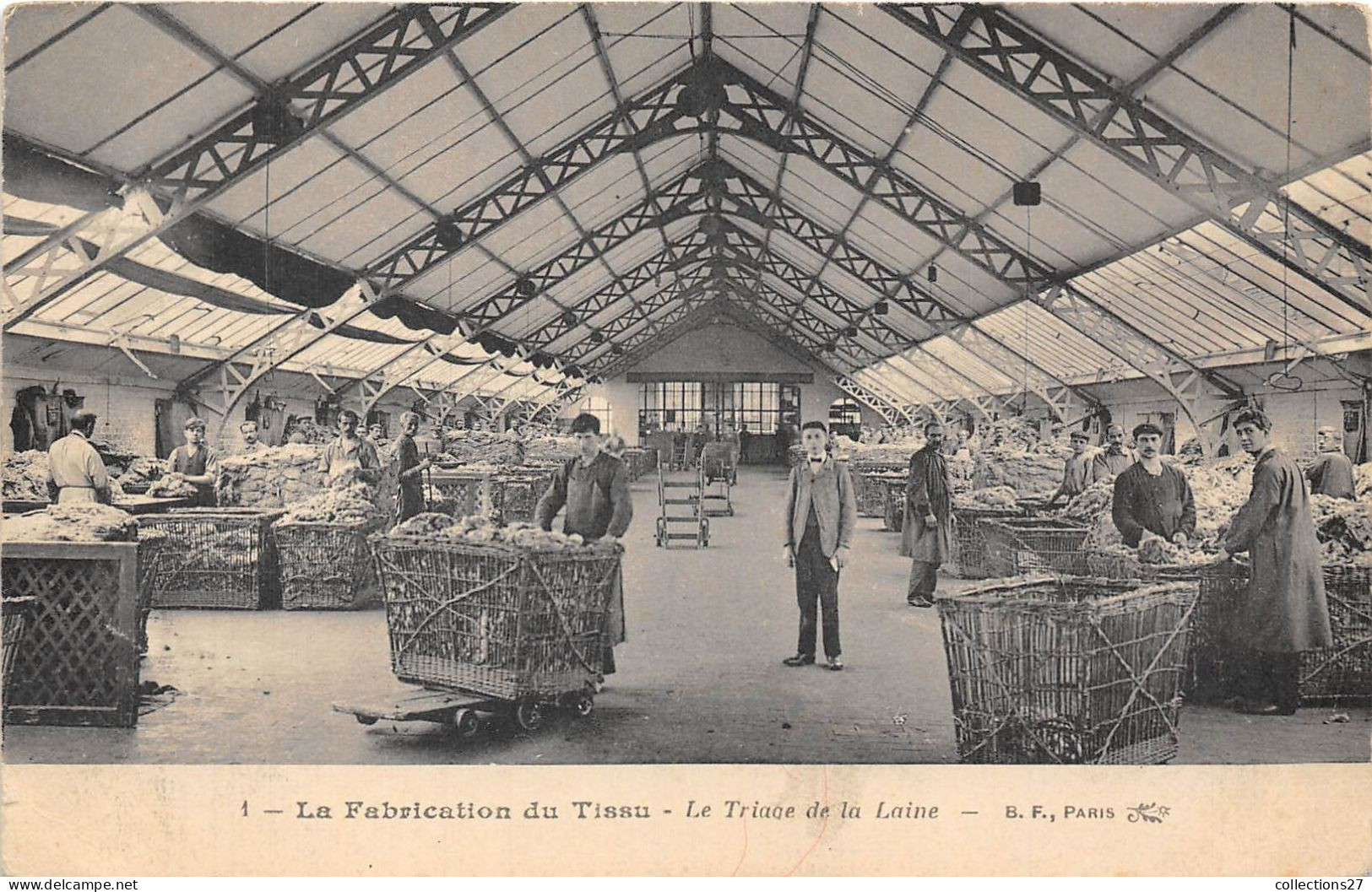 59-ROUBAIX- LA FABRIQUE DU TISSU - LE TRIAGE DE LA LAINE - Roubaix