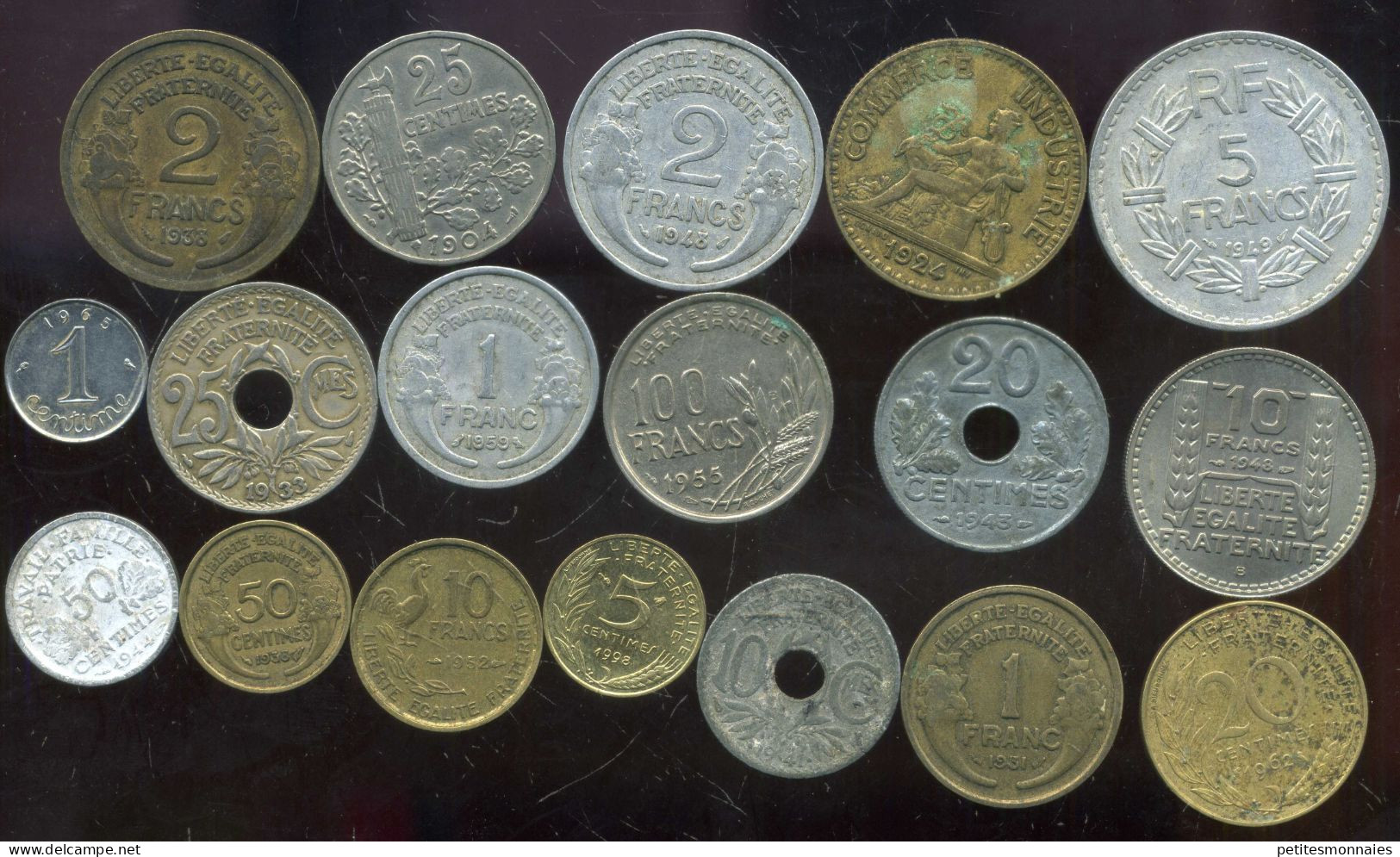 FRANCE  Lot De 18  Monnaies  (  134 ) - Kilowaar - Munten