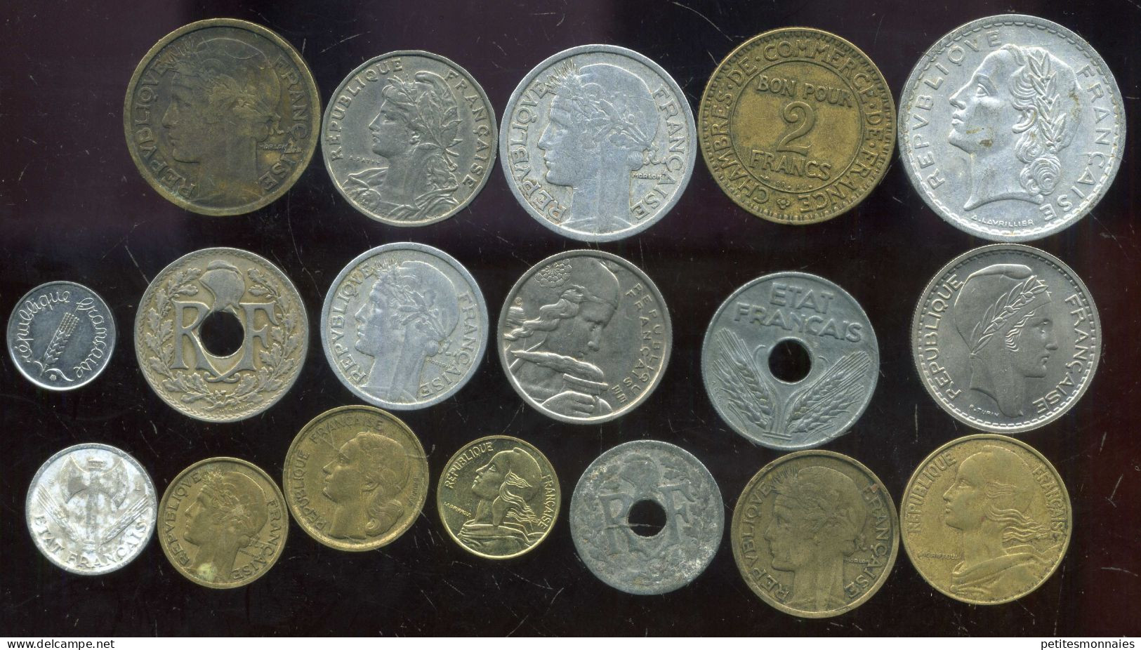 FRANCE  Lot De 18  Monnaies  (  134 ) - Kilowaar - Munten