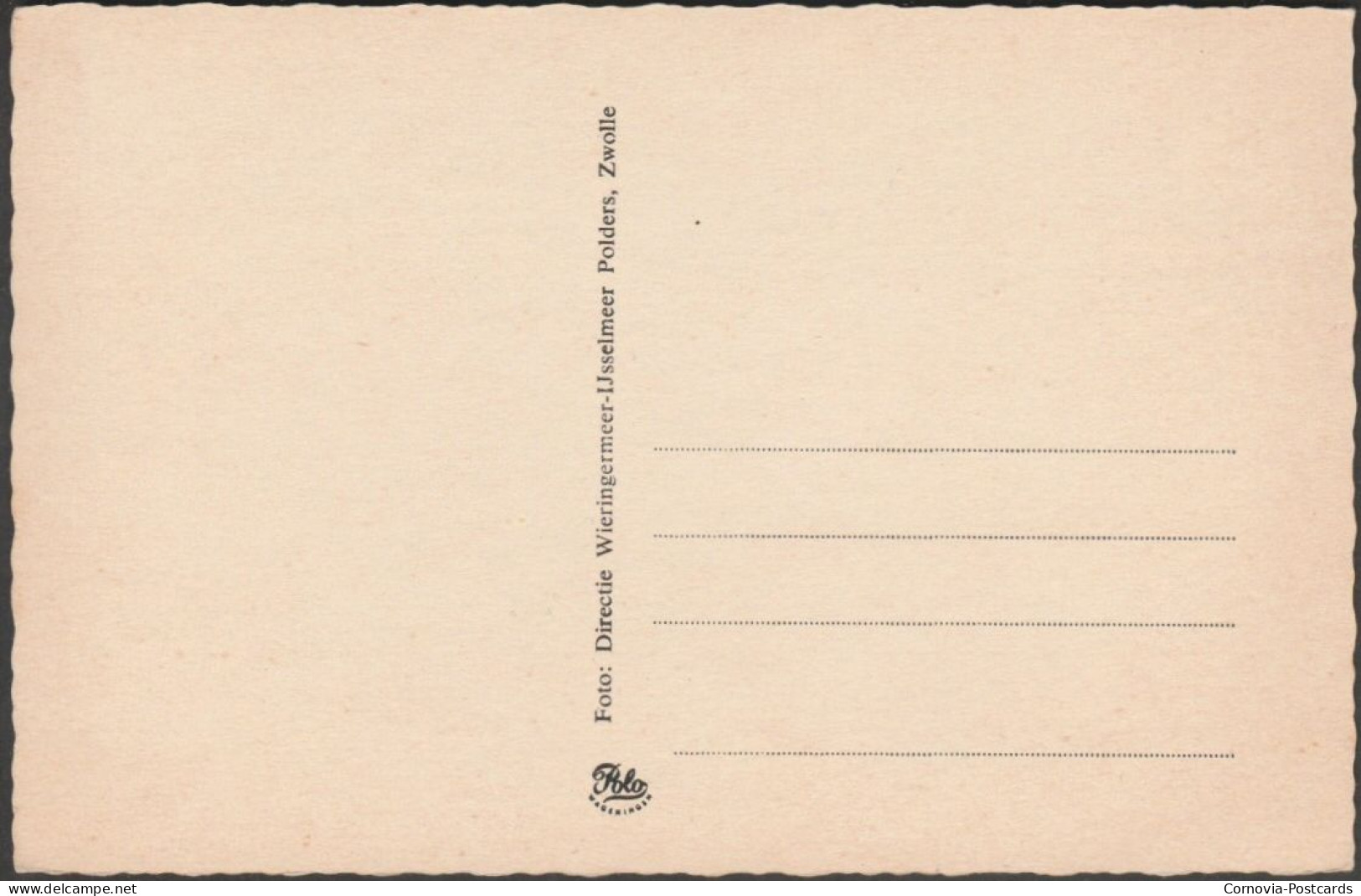 De Kraagstukken, Zuiderzeewerken, C.1950s - Polders Briefkaart - Autres & Non Classés