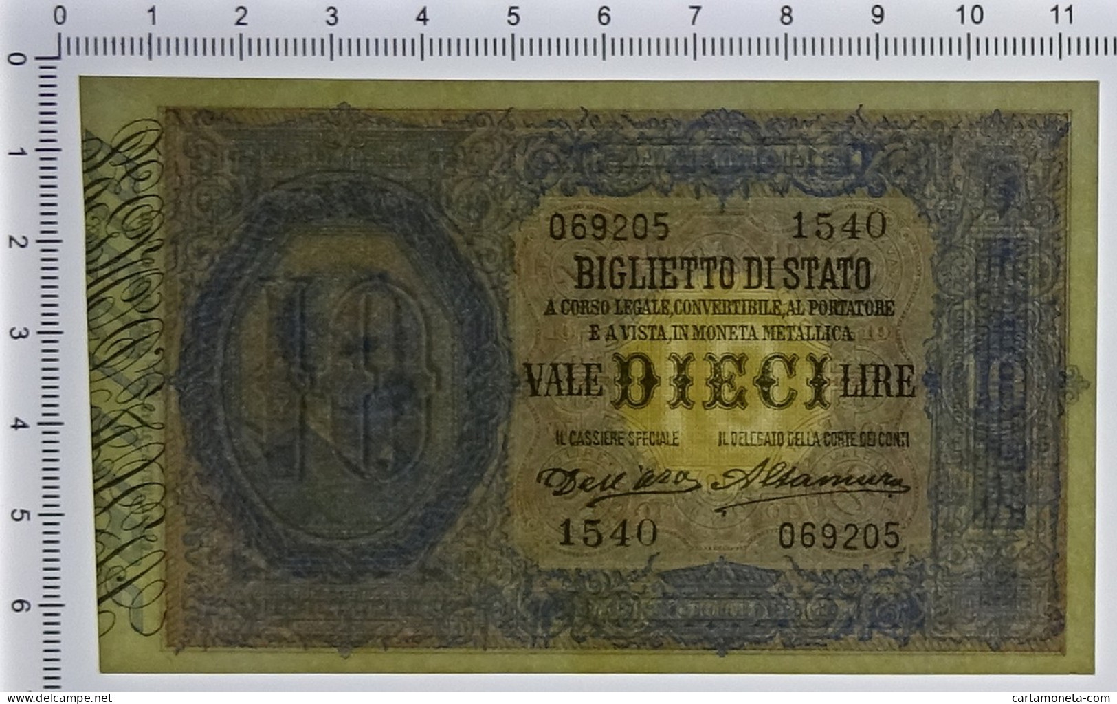 10 LIRE BIGLIETTO DI STATO EFFIGE UMBERTO I 13/01/1911 SUP - Regno D'Italia - Altri