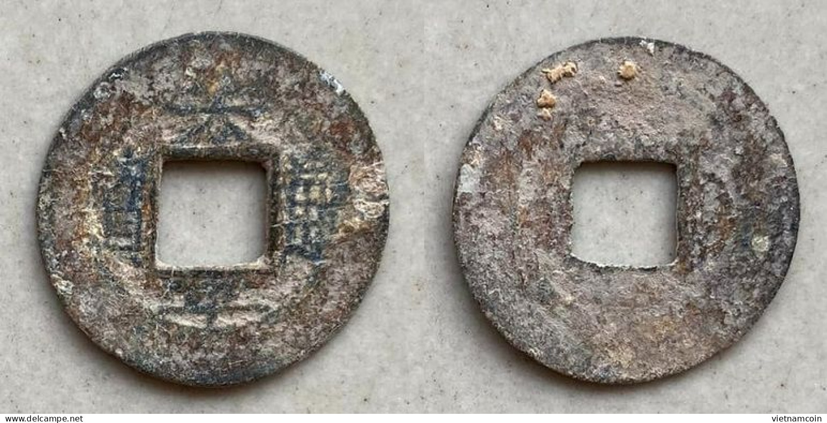 Ancient Annam Coin Thai Binh Thong Bao  異 Head Thong (zinc Coin) THE  NGUYEN LORDS (1558-1778) - Viêt-Nam