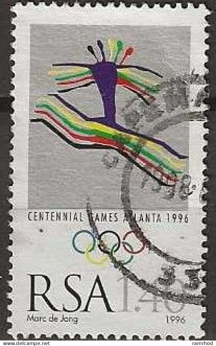 SOUTH AFRICA 1996 Olympic Games, Atlanta - 1r.40 - South African Olympic Emblem FU - Oblitérés