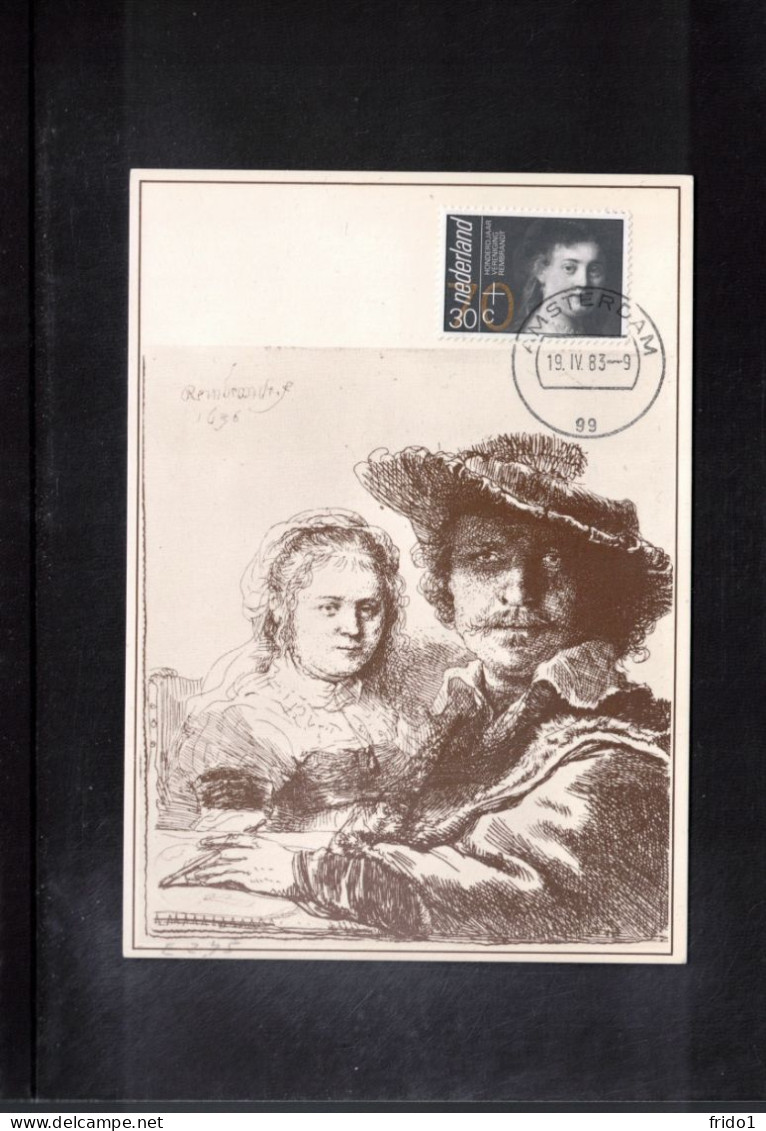 Netherlands 1983  Art - Rembrandt Painting Interesting Maximum Card - Rembrandt