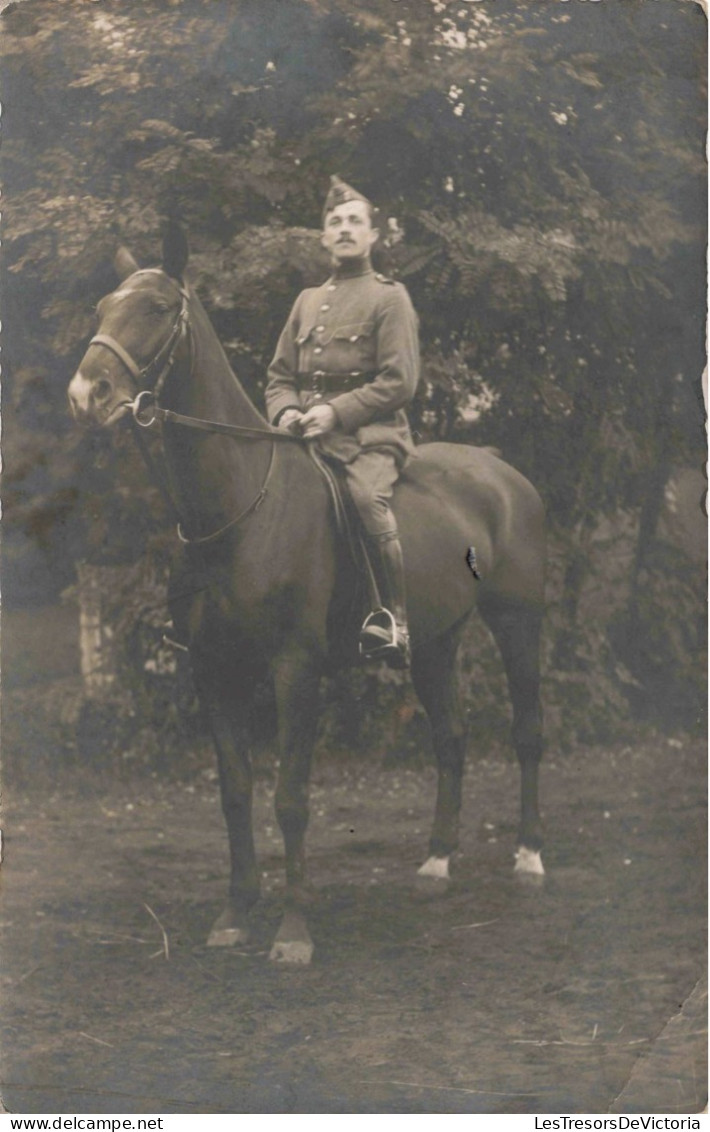 MILITARIA - Portrait D'un Soldat à Cheval - Carte Postale Ancienne - Characters