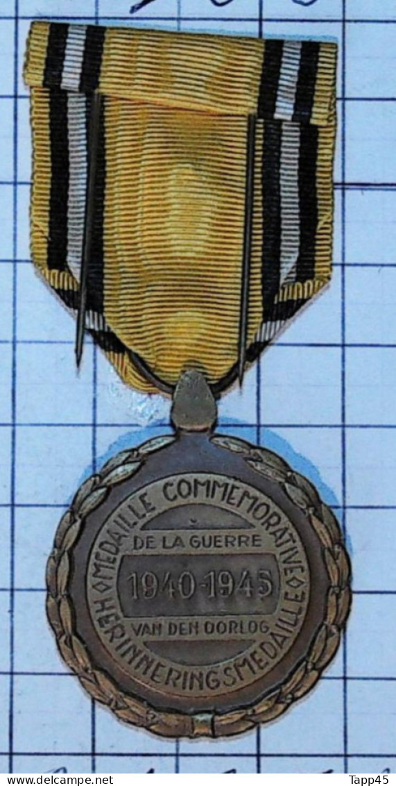 Medaille >Médaille Commémorative Hérinnering > Réf:Cl Belge  Pl 5/ 2 - Belgique