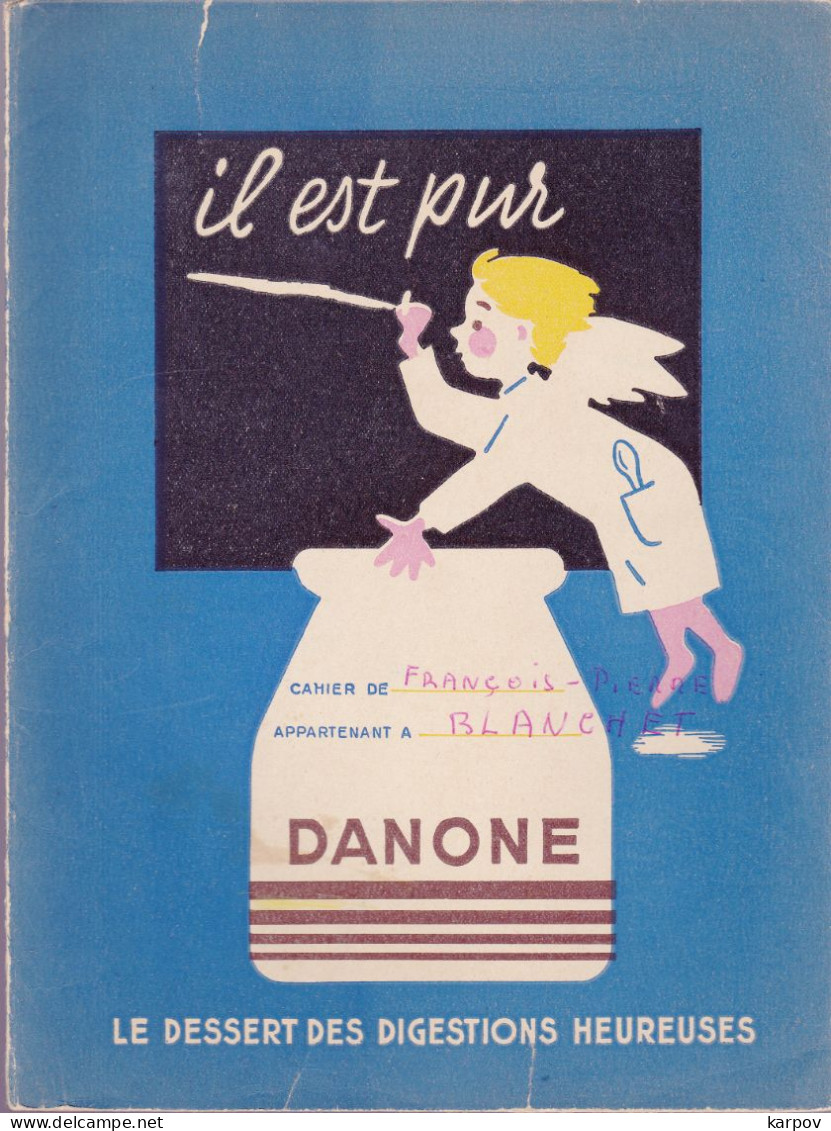 VIEUX PAPIERS - PROTÈGE CAHIERS - DANONE - Produits Laitiers