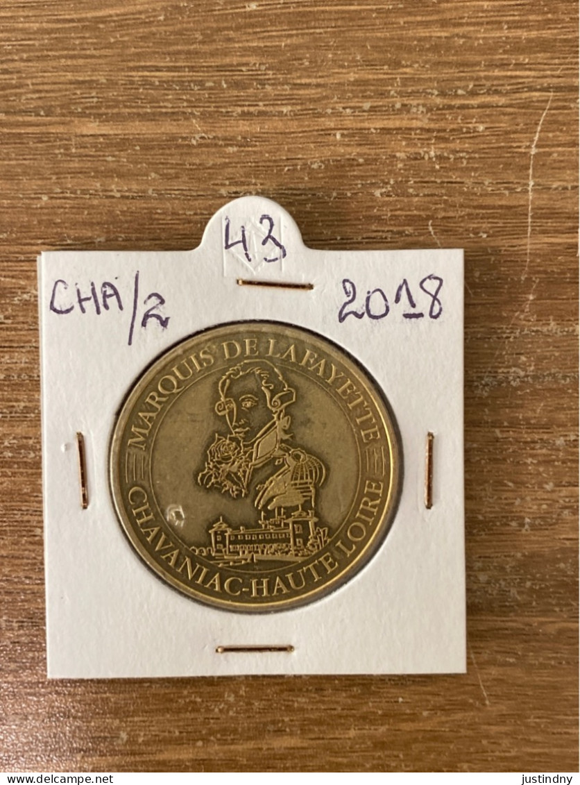 Monnaie De Paris Jeton Touristique - 43 - Chavaniac-Lafayette - Marquis De Lafayette - 2018 - 2018