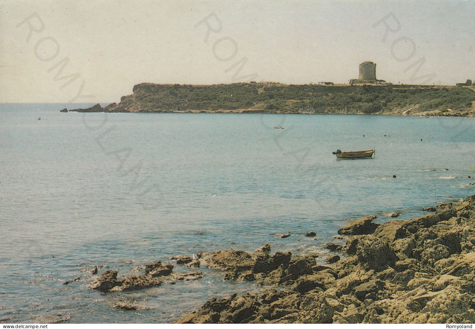 CARTOLINA  ISOLA CAPO RIZZUTO,CROTONE,CALABRIA-CAPO RIZZUTO-TORRE VECCHIA-MARE,SOLE,ESTATE,BELLA ITALIA,VIAGGIATA 1987 - Crotone