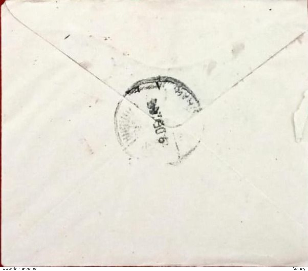 BRITISH INDIA 1944 1/4a Anna FRANKING On 3/4a "JAYPORE STATE" Stationery COVER, NICE CANCEL ON Front & Back As Per Scan - Jaipur